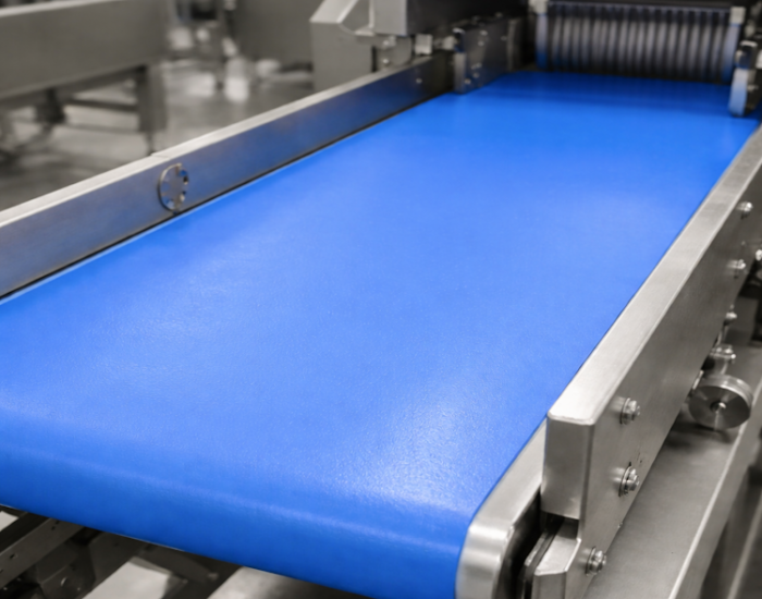 blue polyurethane food belt